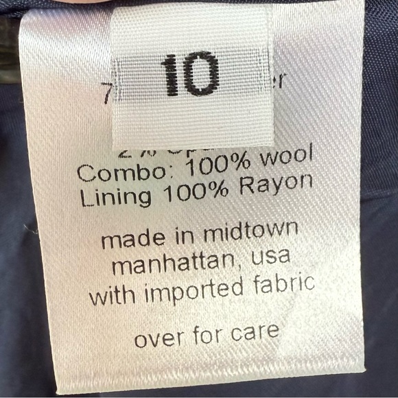 Rachel Comey Rupture Blazer Navy Polka Dot Tailored Jacket Size 10 - Picture 15 of 16